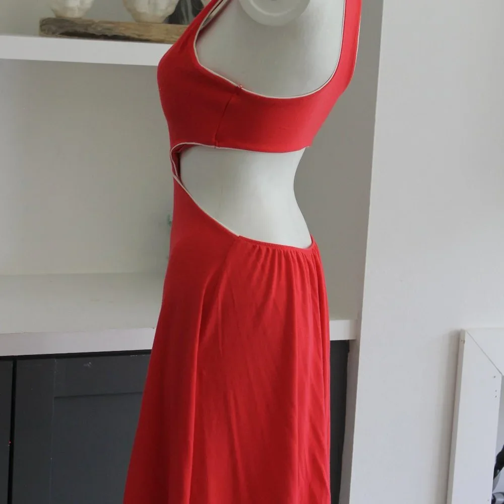 Victoria's Secret Babydoll Red Summer Beach Bra Top Open Back Dress S - Picture 9 of 9